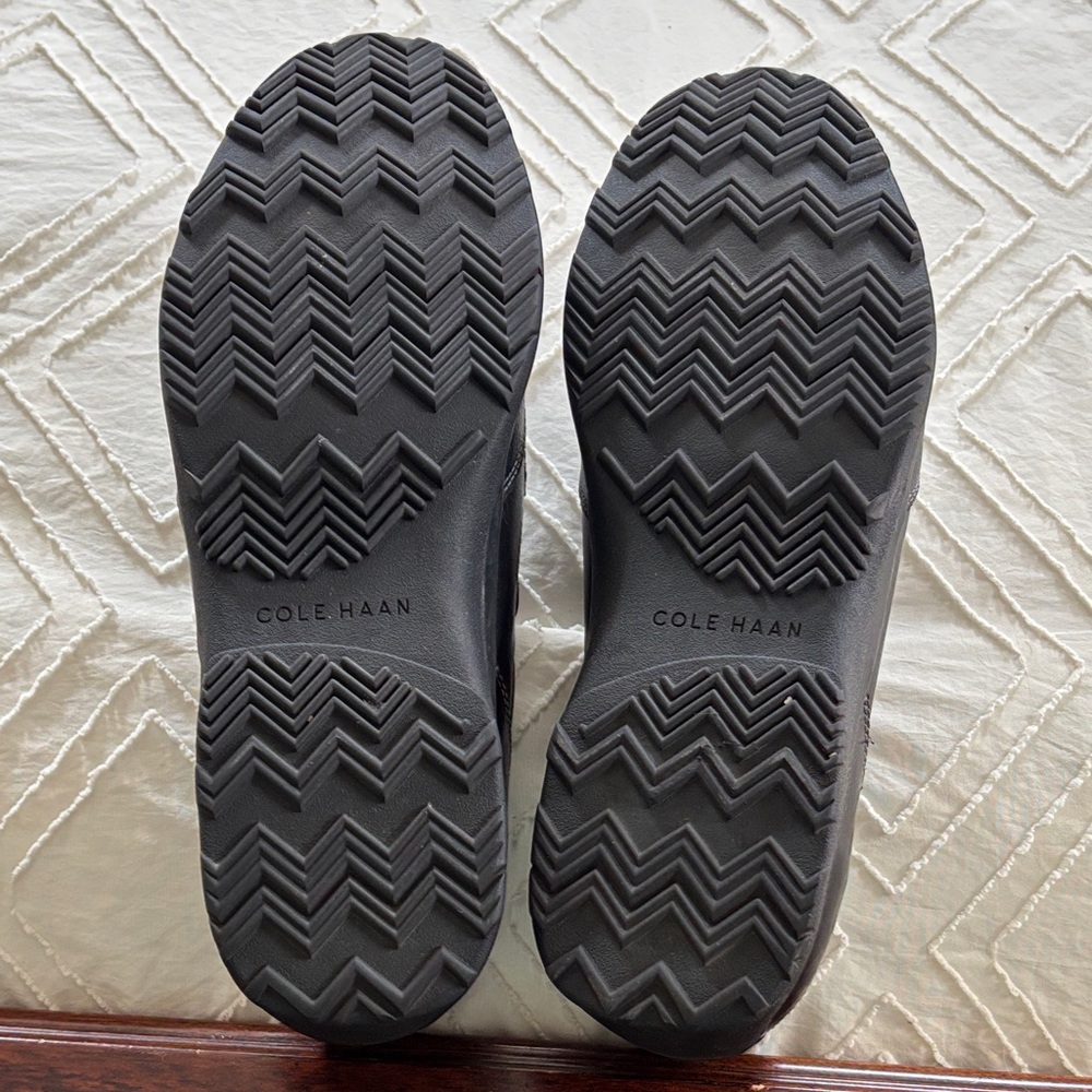 Cole Haan Black Leather Slip-On Loafers - Picture 3 of 3